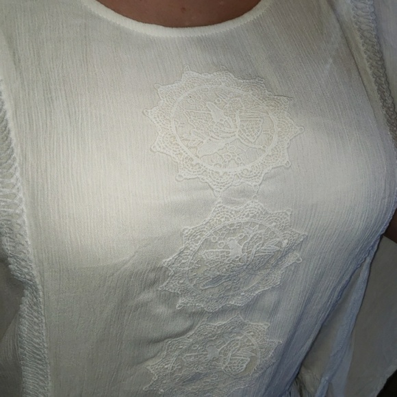 😻😻 S/M/L ASYMMETRICAL OVERSIZED BOHO FRINGE TOP - Picture 5 of 7